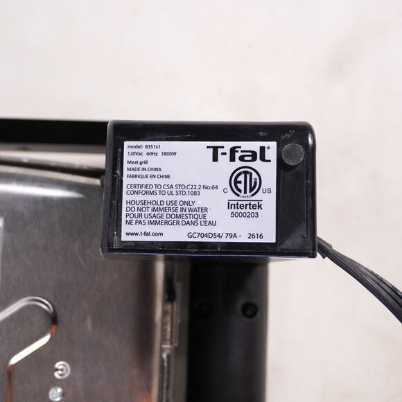 T-Fal OptiGrill 8351s1 Automatic Sensor Indoor Meat Grill Cooker Cooktop Cooking - Picture 10 of 16